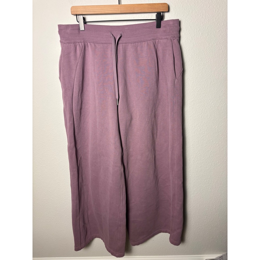 Lululemon Scuba Mid-Rise Wide-Leg Pant Regular Lavender Lux XL 30in Inseam